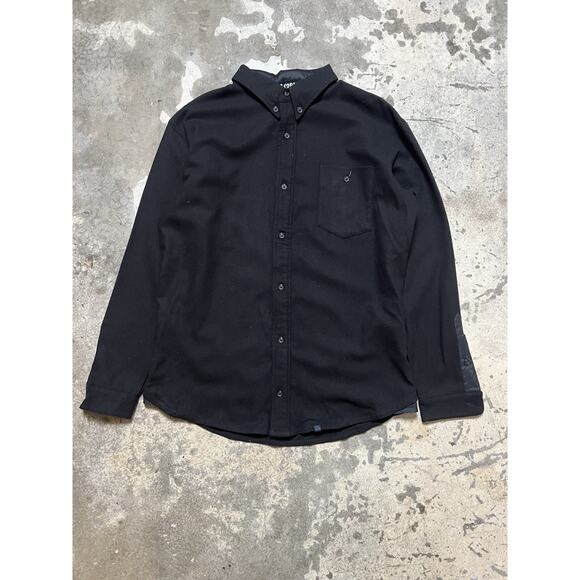 Nike ACG x Pendleton Shirt Men Medium Black Wool LS Sample 2010 Triple Black‎ - Picture 1 of 11